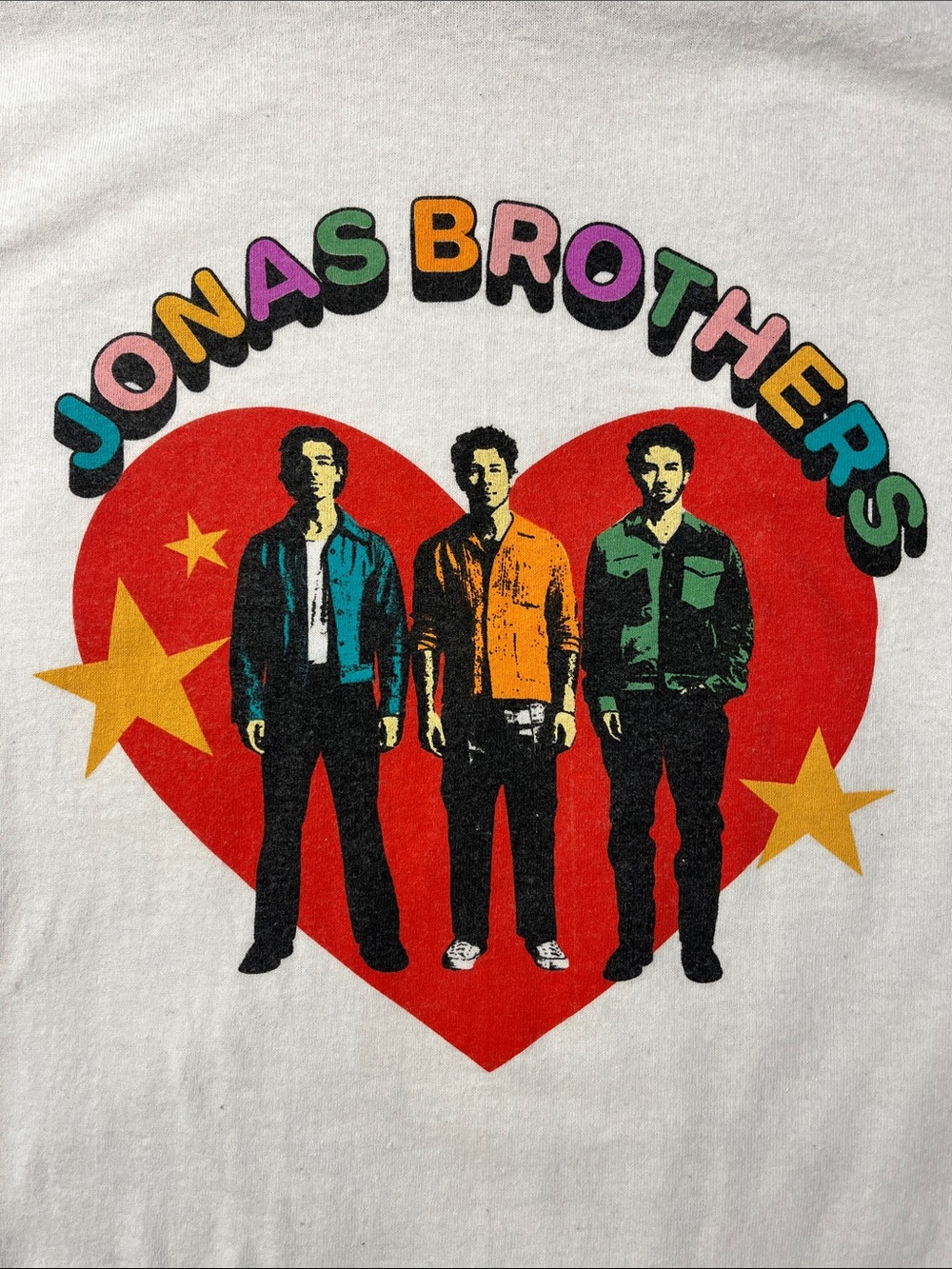 Jonas Brothers Jonas Brothers Five Albums One Night Tour Shirt Heart Size Large